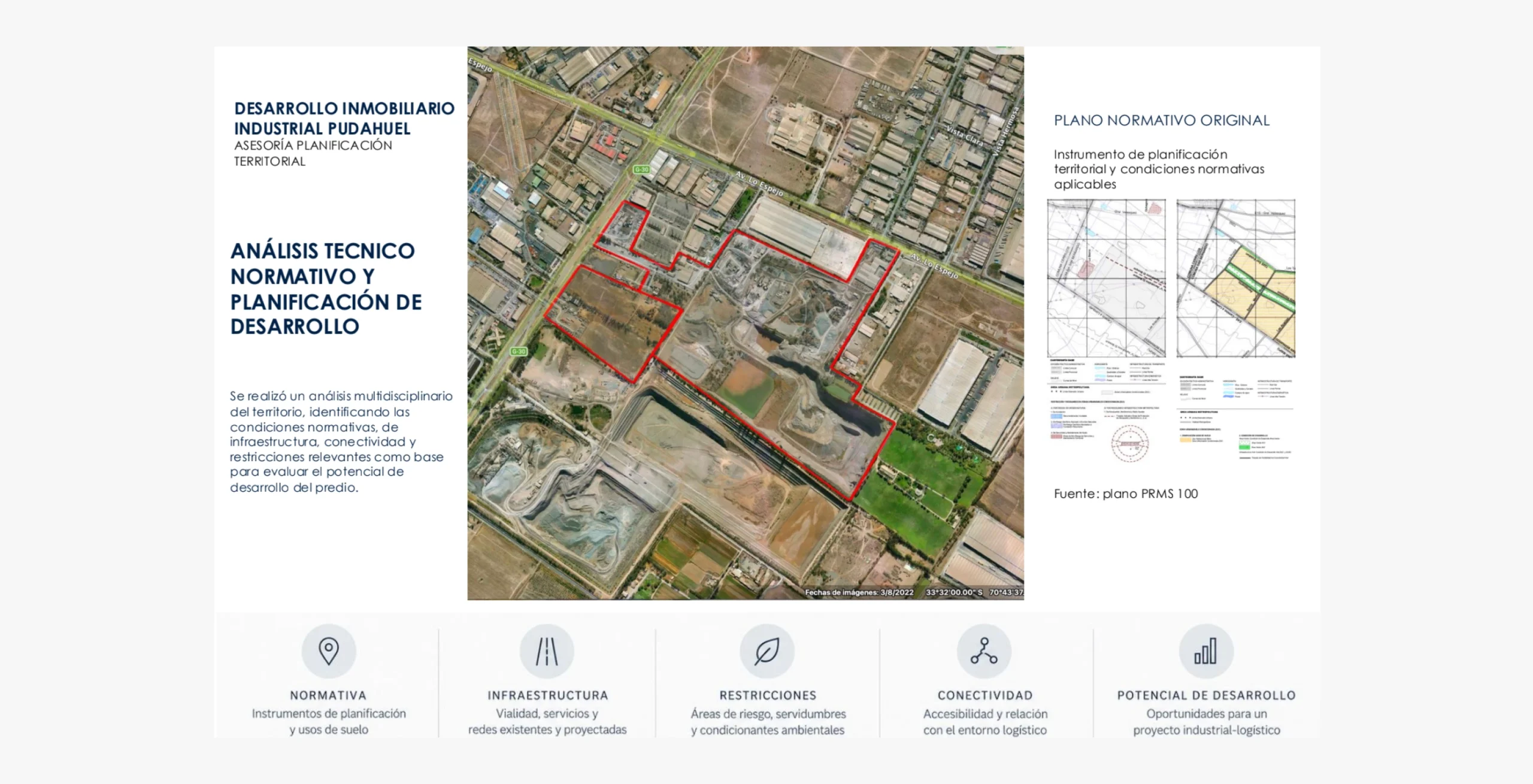 Bodegas Pudahuel | Plan Maestro de Desarrollo Industrial